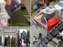 240 kiloluk obezite hastası için ekipler seferber oldu: Vinçle indirilip, hastaneye götürüldü