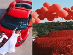 Dilan ve Engin Polat’ın meşhur kırmızı Ferrari’si satışta. İşte istenen dikkat çekici rakam