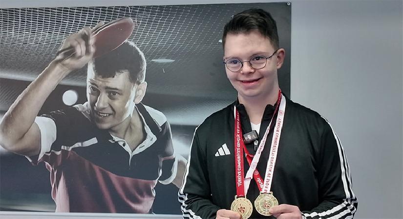 Down sendromlu üniversiteli Alihan sporla muvaffakiyete koşuyor