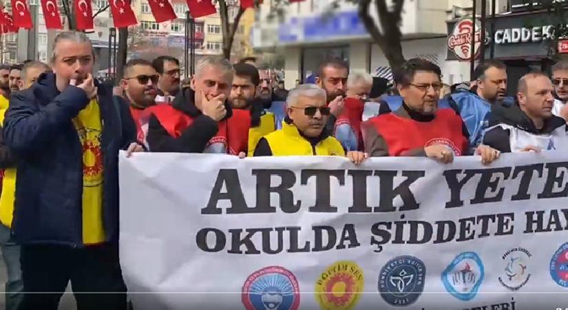 Eğitimciler iş bıraktı… “Şiddete yasal düzenleme yapılsın”