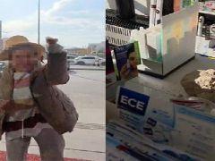 Fark ücreti vermek istemeyen kadın eczaneye taşla saldırdı