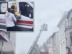 Fatih’te bir binada yangın. İçeride mahsur kalanlar var