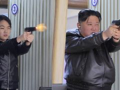 Kuzey Kore: 13 yaşındaki veliaht poligonda atış yaptı