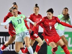 A Ulusal Bayan Futbol Grubu, İsviçre ile berabere kaldı!