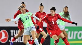 A Ulusal Bayan Futbol Grubu, İsviçre ile berabere kaldı!