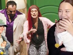 Anne sahnede, bebek kuliste