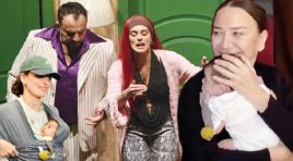 Anne sahnede, bebek kuliste