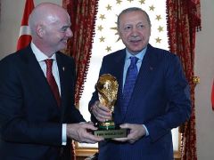 Cumhurbaşkanı Erdoğan, FIFA Başkanı Gianni Infantino’yu kabul etti