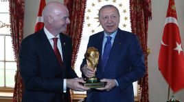 Cumhurbaşkanı Erdoğan, FIFA Başkanı Gianni Infantino’yu kabul etti