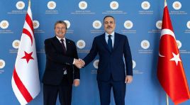 Dışişleri Bakanı Hakan Fidan KKTC Başbakanı Üstel ile görüştü