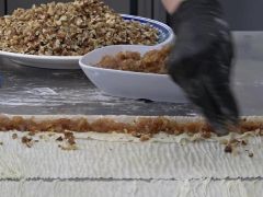 Fıstık yerine elma koydular. Bu baklava başka