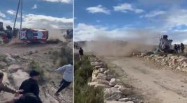 Ralli aracı seyircinin arasına daldı. 1 ölü, 3 yaralı