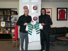 Rigobert Song, TFF Başkanı Hacıosmanoğlu’nu ziyaret etti!