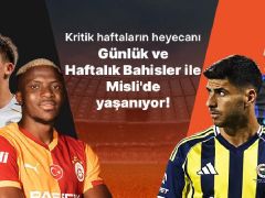 Şampiyonluk yarışı kızışıyor, düşme sınırı alev alıyor! Kritik haftaların heyecanı Günlük ve Haftalık Bahisler ile Misli’de yaşanıyor