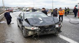 Trafik durdu. TEM Otoyolu’nda 7 araç birbirine girdi