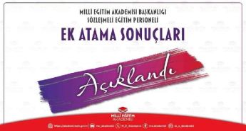 Ulusal Eğitim Akademisi ek atama sonuçları açıklandı