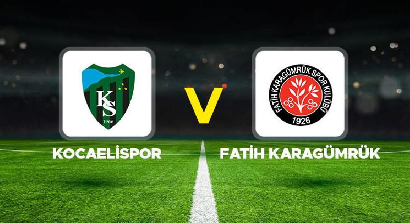 Kocaelispor – Fatih Karagümrük maçı ne vakit, saat kaçta, hangi kanalda? Süper Lig Kocaelispor – Fatih Karagümrük beklenen 11’ler