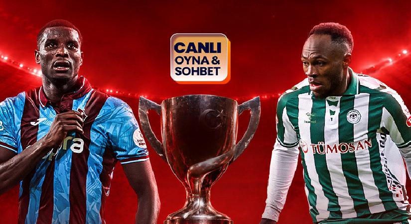 Türkiye Kupası’nda final zamanı! Trabzonspor-Konyaspor maçının heyecanı canlı sohbet ile Misli’de