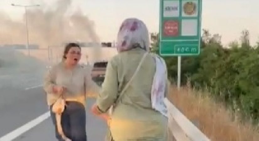 Araba alev alev yandı. Şoför o anları anlattı: Ailemi bir buçuk dakika arayla kurtardım