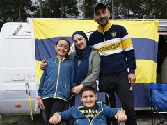 Fenerbahçe aşkı uzaklık ve yer tanımadı, 1280 rakımlı yaylada kamp kurdular