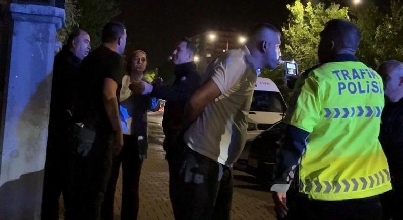 Kaçan alkollü şoför meskeninin önünde yakalandı. 432 bin TL para cezası yazıldı