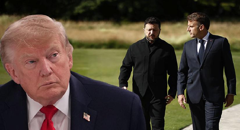 Macron ve Zelenski yakalandı: G7 Tepesi’nde Trump’ın gerisinden konuştular