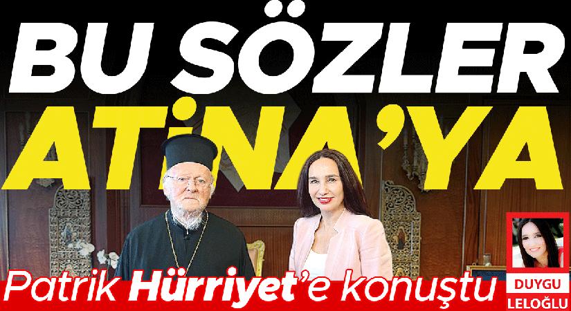 Patrik Bartholomeos’tan Atina’ya tarihi davet: Azınlıklar siyasi çekişmelerin rehinesi olmamalı
