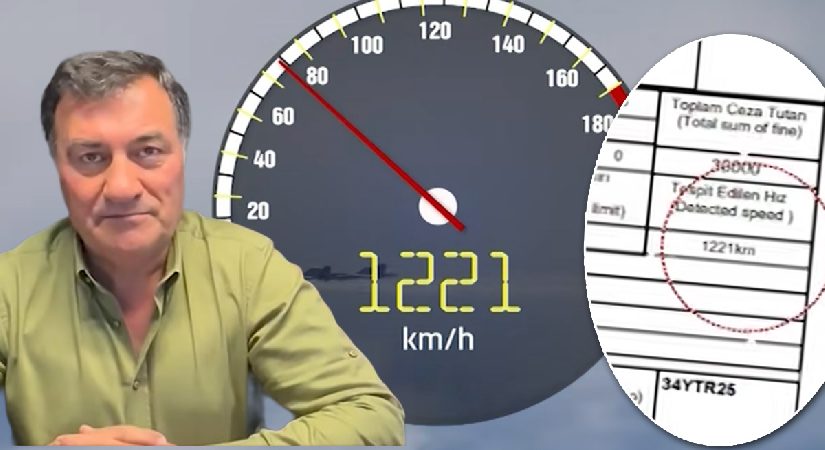 Trafikte görülmemiş sürat cezası. Formula 1 ve yolcu uçağından bile hızlı çıktı