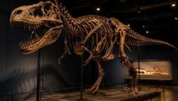 ABD’deki müzayedede T-rex iskeleti 50,1 milyon dolara satılarak rekor kırdı
