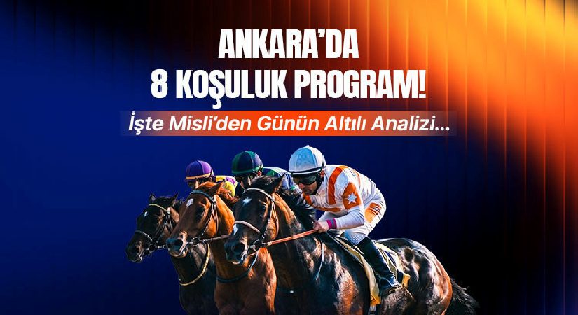 Ankara’da 8 koşuluk program! İşte Misli’den günün altılı tahlili