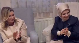Bakan Göktaş ile Ukrayna Devlet Lideri Zelenskiy’nin eşi, savaş mağduru çocukları ziyaret etti