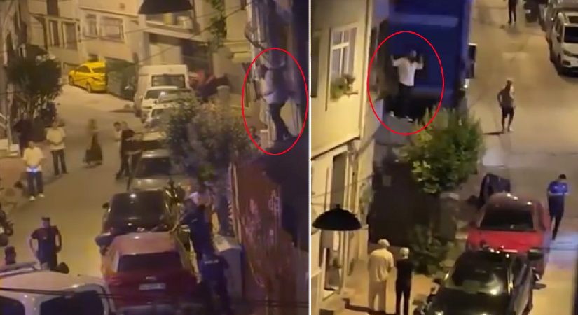 Beyoğlu’nda eski sevgili dehşeti. Konutuna tırmanıp camı yumrukladı