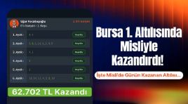 Bursa 1. Altılısında Misliyle Kazandırdı! İşte Misli’de Günün Kazanan Altılısı…