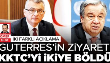 Cumhurbaşkanı mutlu hükümet uyardı! Guterres’in ziyareti KKTC’yi ikiye böldü