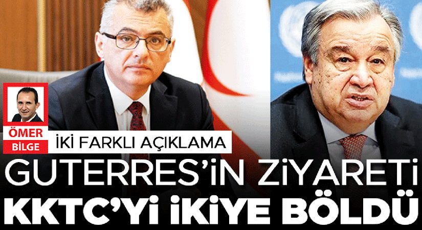 Cumhurbaşkanı mutlu hükümet uyardı! Guterres’in ziyareti KKTC’yi ikiye böldü