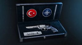 Cumhurbaşkanından NATO başkanlarına manalı armağan. İşlemeli özel üretim toplu tabanca