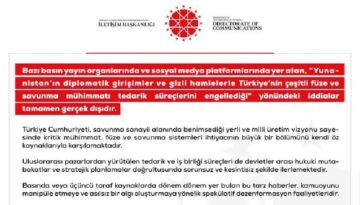 Dezenformasyonla Gayret Merkezi, Türkiye’nin savunma tedarik süreçlerine ait savları yalanladı