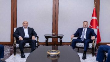Dışişleri Bakanı Fidan, Hamas heyetiyle görüştü