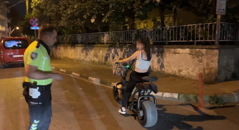 Elektrikli bisiklet şoförü alkollü çıktı, “Eve gidiyordum” dedi