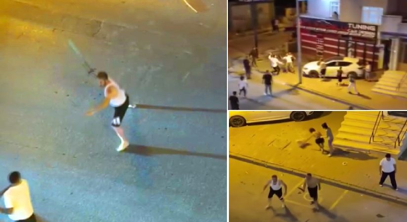 Esenyurt’ta mahalle karıştı, iki kişi kılıç çekti