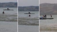 Fırtınada kaygı dolu an. Balıkçıları izindeki itfaiye amiri kurtardı