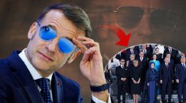 Fransa Cumhurbaşkanı Macron sebep gözlük takıyor
