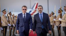 Fransa Cumhurbaşkanı Macron Suriye’de. Kaldığı otelin yakınında art arda patlama oldu