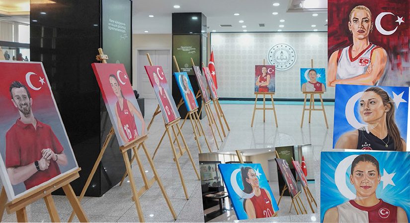 Hoş sanatlar liselerinden “Filenin Sultanları’ standı