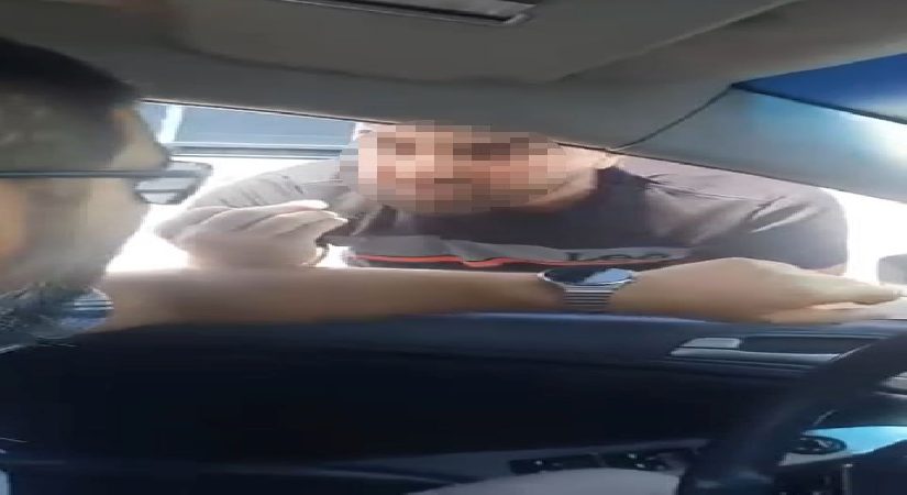 Hücum hedefiyle araçtan indi, aracı 60 gün trafikten men edildi