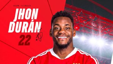 Jhon Duran resmen Benfica’da!