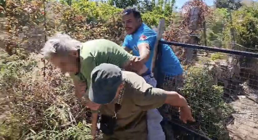 Kendini yakmaya çalışırken 10 hektarlık alanı kül etti