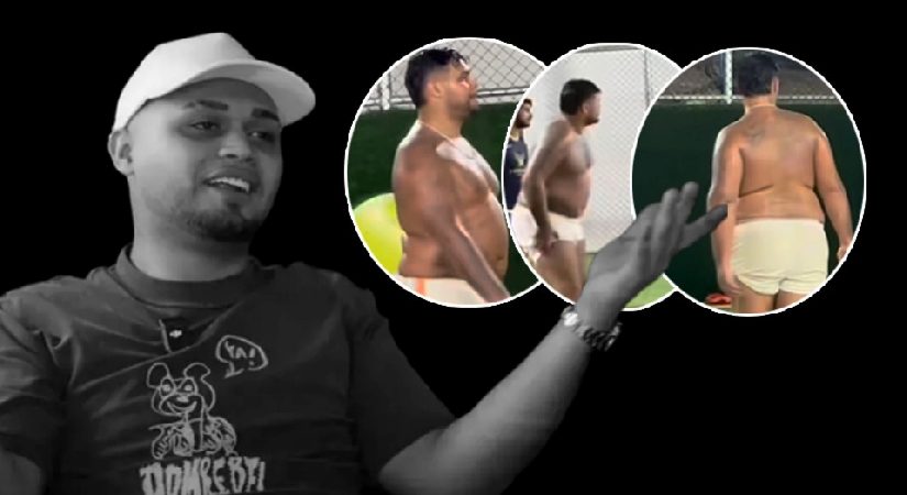 Mikrofonu bıraktı, kramponu giydi. Bu defa müzikle değil maç manzarasıyla gündemde