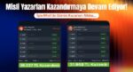 Misli muharrirleri kazandırmaya devam ediyor! İşte Misli’de günün kazanan altılısı…