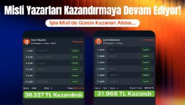 Misli muharrirleri kazandırmaya devam ediyor! İşte Misli’de günün kazanan altılısı…